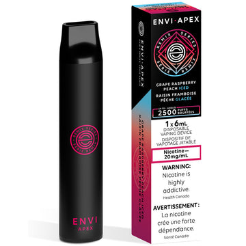Envi Apex Raisin Framboise Pêche Glacé 20mg/ml jetable (Provincial)