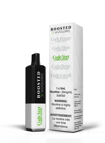 Code vert boosté 20 mg/ml jetable