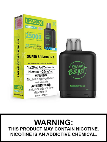 Flavour Beast Boost G2 Super Spearmint Iced Level X pod 20mg (Provincial)