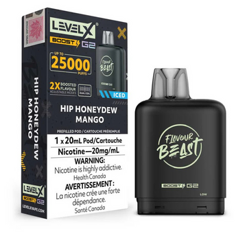 Flavour Beast Boost G2 Hip Honeydew Mango Iced Level X pod 20mg (Provincial)