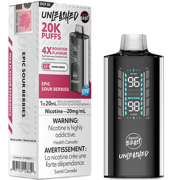 Beast Unleashed DCP20 Epic Sour Berries Iced 20K 20mg/ml disposable (Provincial)