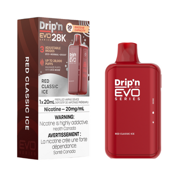 Drip’n EVO 28k – Red Classic Ice 20mg/ml disposable (Provincial)