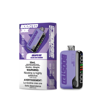 Boosted 30k Grape Ice 20mg disposable (provincial)