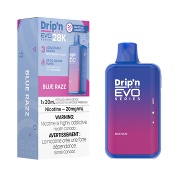 Drip'n EVO 28k – Blue Razz 20 mg/ml jetable