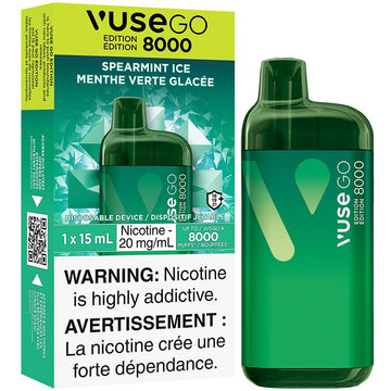 Vuse go 8000 Spearmint ice 20mg/ml jetable (provincial)