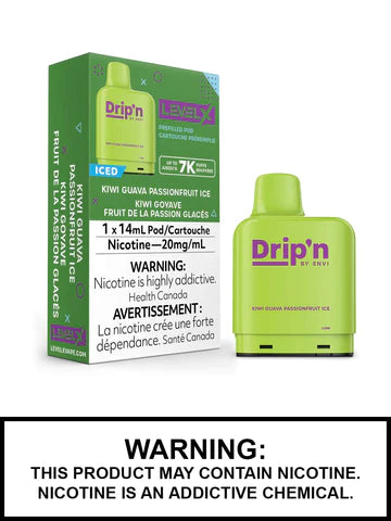 Drip'n kiwi fruit de la passion goyave ice level x pod 20mg