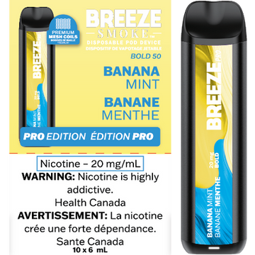 Breeze Pro - Banana Mint synthetic 50 20mg/ml disposable