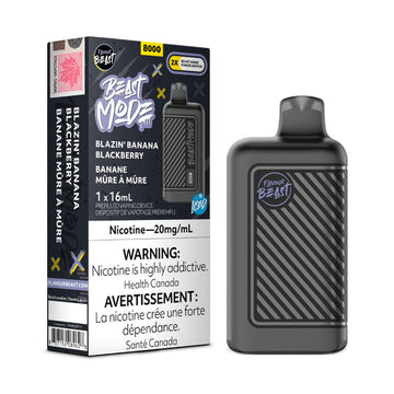 Saveur bête Blazin Banane Mûre Glacée 8K 20 mg/ml jetable (provincial)