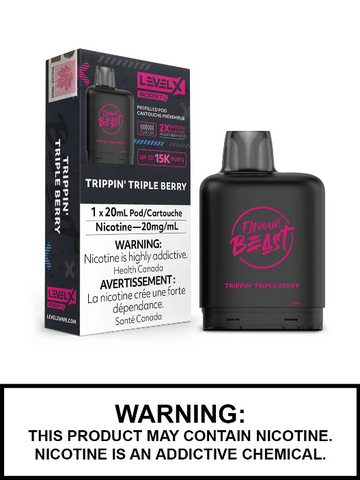 Flavour Beast Boost G2 Trippin Triple Berry Level X pod 20mg (Provincial)