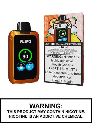Flipbar 2 Nectarine Ice & Peach mango Ice 20 mg/ml jetable