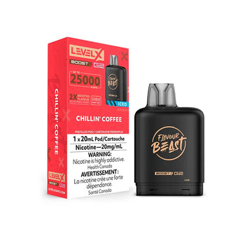 Flavour Beast Boost G2 Chillin Coffee Iced Level X 20mg pod (Provincial)