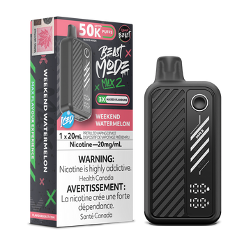 Flavour beast Weekend Watermelon Iced 50k 20mg/ml disposable (Provincial)