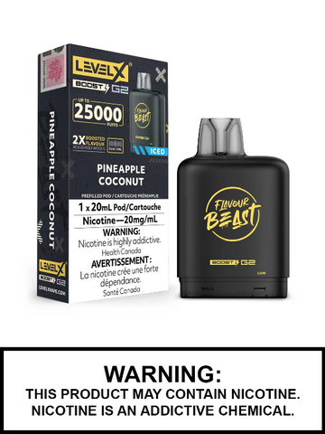 Flavour Beast Boost G2 Pineapple Coconut Iced Level X pod 20mg (Provincial)