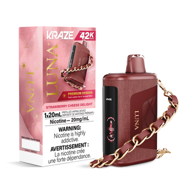 Kraze Luna Strawberry Cheese Delight 42k 20mg/ml disposable (Provincial)