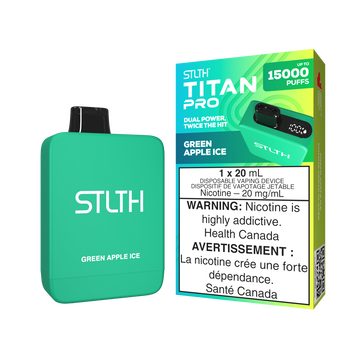 Stlth Titan Pro 15k Green Apple Ice 20mg/ml disposable (Provincial)