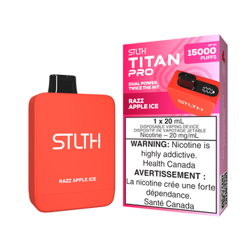 Stlth Titan Pro 15k Razz Apple Ice 20mg/ml disposable (Provincial)
