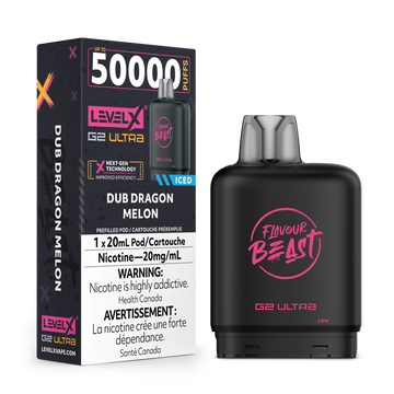 Flavour Beast Ultra G2 Dub Dragon Melon Iced Level X pod 20mg (Provincial)