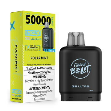 Flavour Beast Ultra G2 Polar Mint Iced Level X pod 20mg (Provincial)