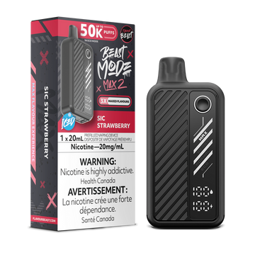 Flavour beast Sic Strawberry Iced 50k 20mg/ml disposable (Provincial)