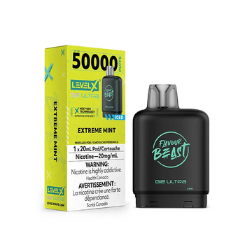 Flavour Beast Ultra G2 Extreme Mint Iced Level X pod 20mg (Provincial)