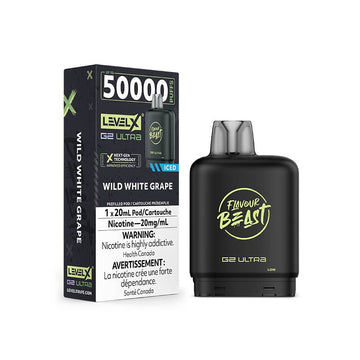 Flavour Beast Ultra G2 Wild White Grape Iced Level X pod 20mg (Provincial)