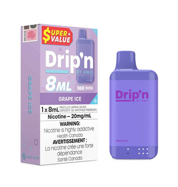 Drip’n 16k Grape Ice 20mg/mL Disposable (Provincial)