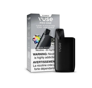 Vuse Pro One Device & Pod 1K Clear-Flavour Free 20mg/ml (Provincial)