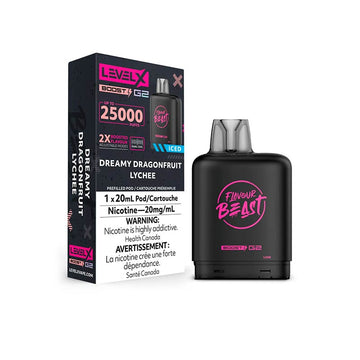Flavour Beast Boost G2 Dreamy Dragonfruit Lychee Iced Level X pod 20mg (Provincial)
