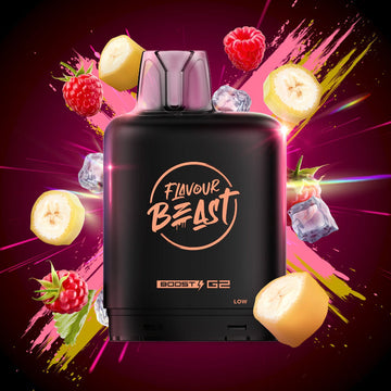 Flavour Beast Ultra G2 Banana Raspberry Iced Level X pod 20mg (Provincial)