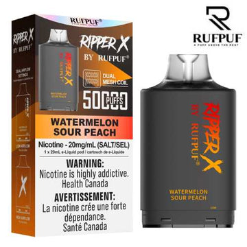 Ripper X rufpuf Pod 50k Watermelon Sour Peach Disposable (provincial)
