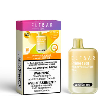 Elfbar Prime Pineapple Mango 1800 puffs 20mg/ml disposable vape (Provincial)