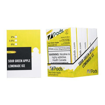 Z pods sour green apple lemonade ice