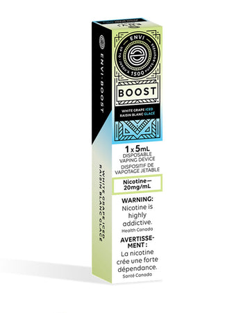 Envi Boost White Grape Iced 20mg/ml disposable