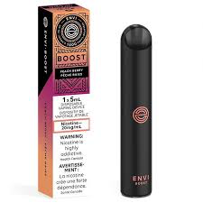 Envi boost Pêche baies 20 mg/ml jetable
