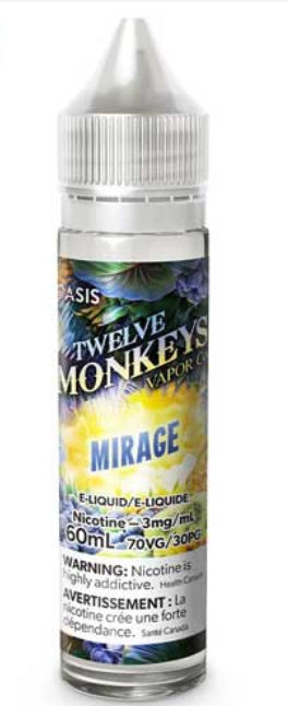 E-liquide Twelve Monkeys (Mirage) 3mg/60mL
