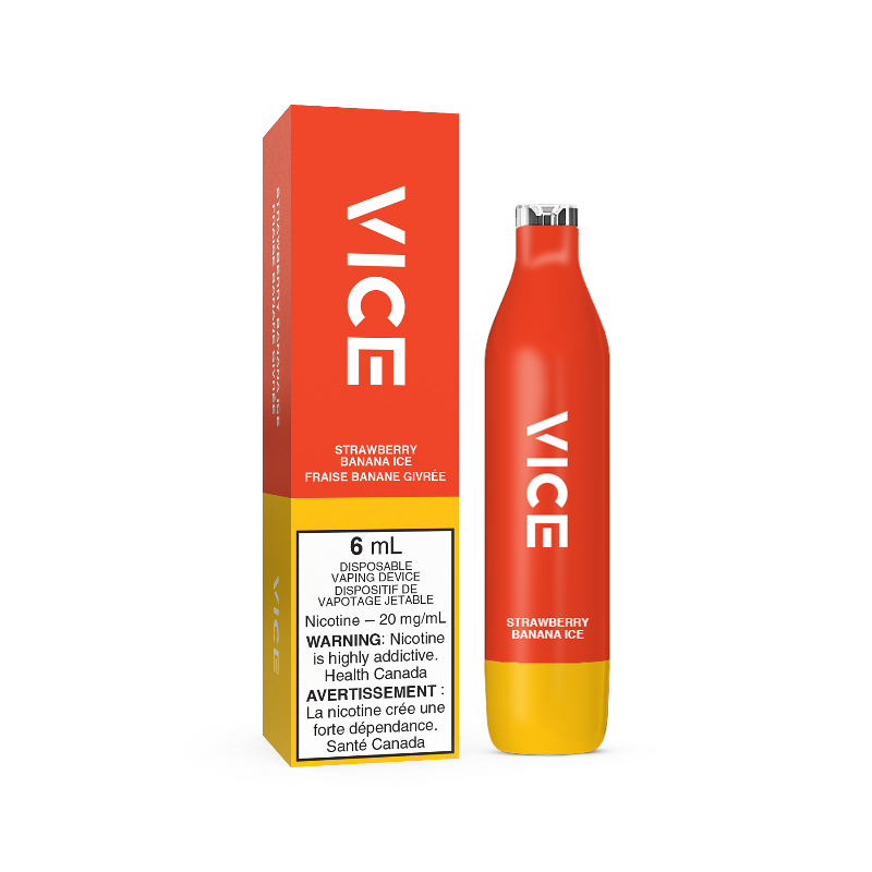 Vice 2500 Glace Fraise Banane 20mg/ml jetable