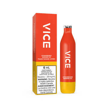 Vice 2500 Glace Fraise Banane 20mg/ml jetable