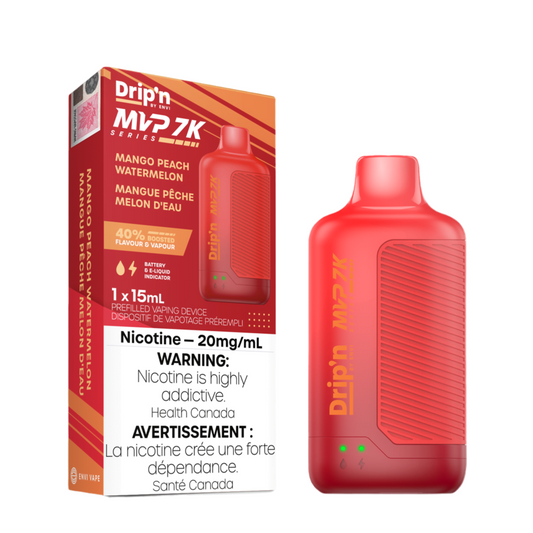 Drip'n MVP 7k Mangue Pêche Pastèque 20mg/ml jetable 