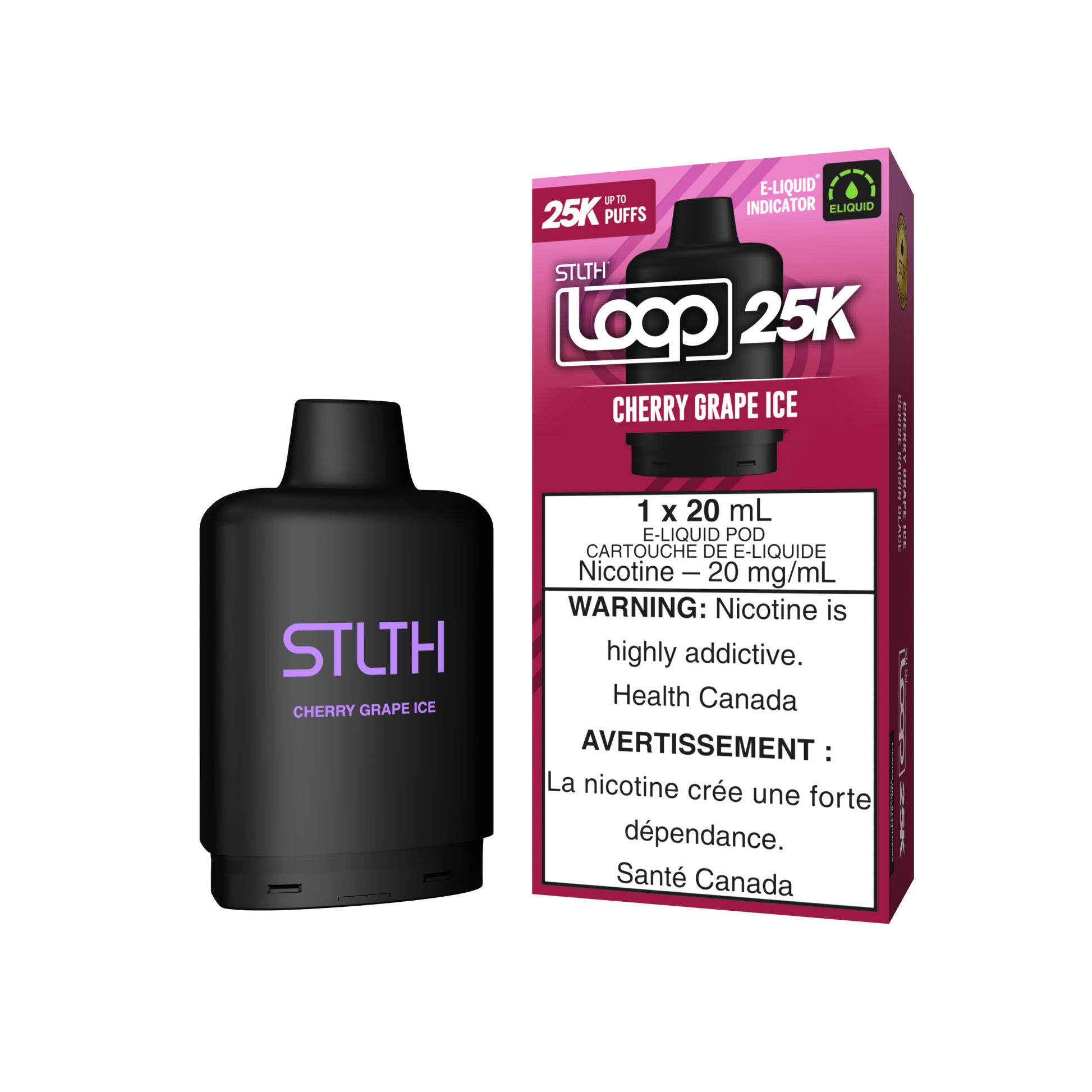 Pod Stlth Loop 25k Cerise Raisin Glace 20mg/ml (Provincial)