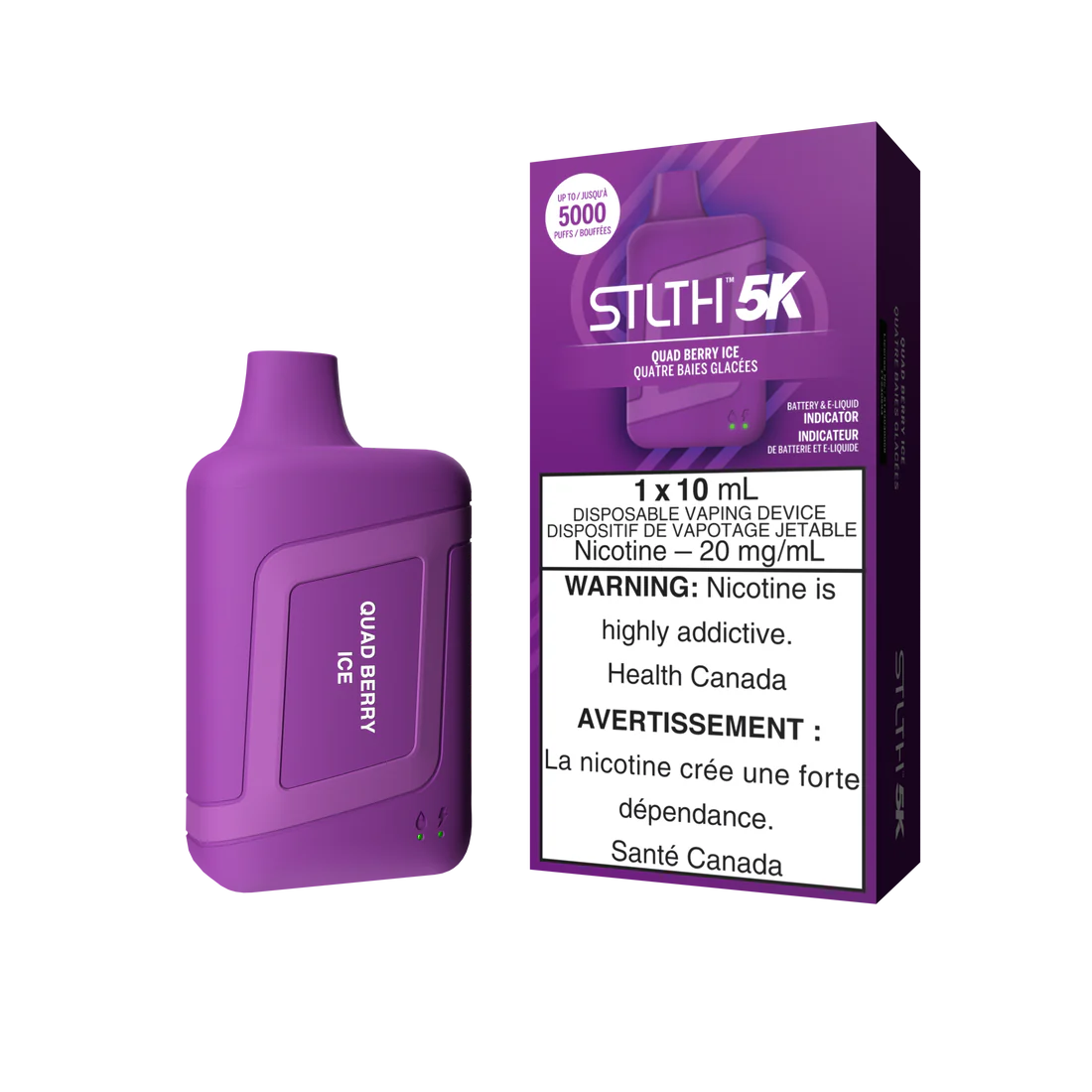 Stlth 5k Quad berry ice 20mg/ml jetable (provincial) 