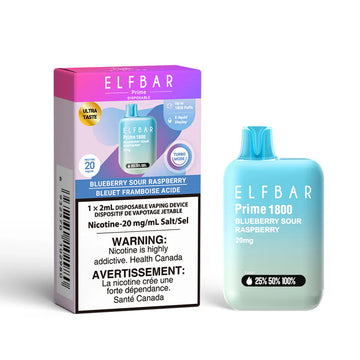 Elfbar Prime Blueberry Sour Raspberry 1800 puffs 20mg/ml disposable vape (Provincial)