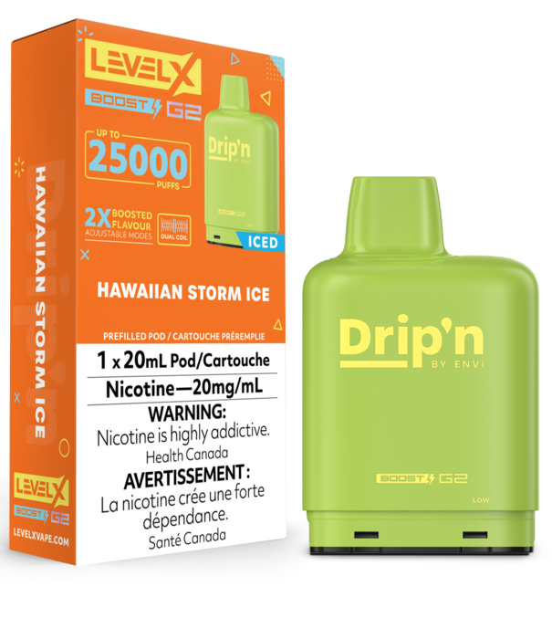 Drip’n G2 Hawaiian Storm Ice Level X pod 20mg (Provincial)