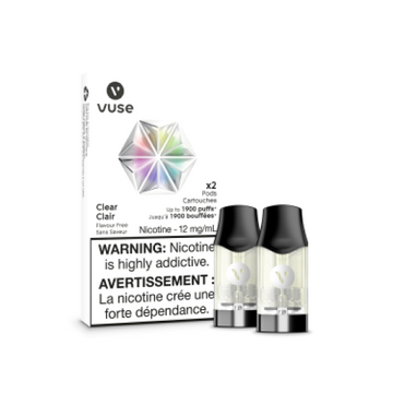 Vuse epod Clear 12mg/ml 2 pack (Provincial)