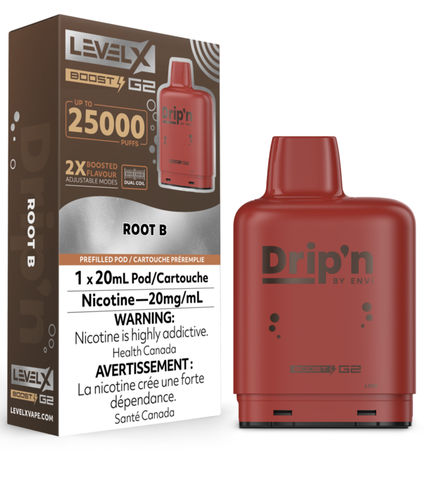 Drip’n G2 Root B Level X pod 20mg (Provincial)