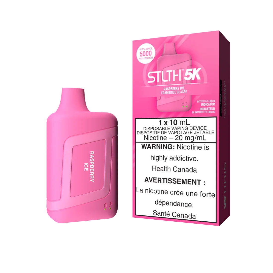 Stlth 5k Raspberry ice 20mg/ml disposable