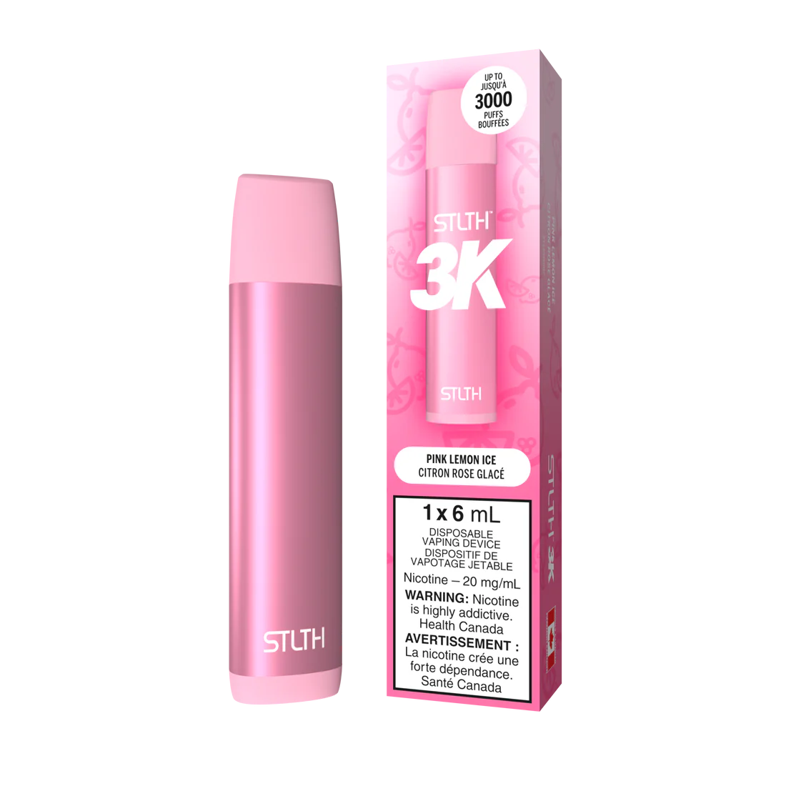 Stlth 3k Pink Lemon Ice 20 mg/ml jetable