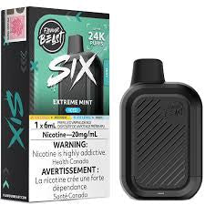 Flavour Beast SIX 24k Extreme Mint 20mg/ml Disposable (Provincial)