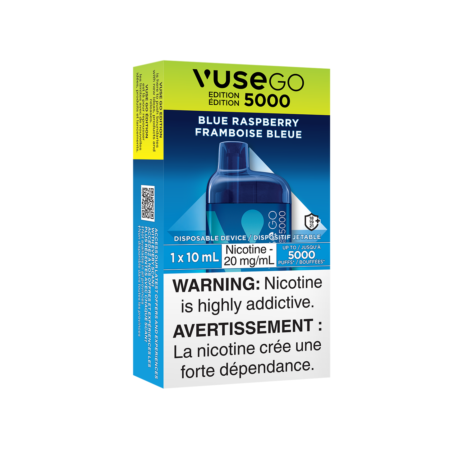 Vuse go 5000 Framboise bleue 20 mg/ml jetable