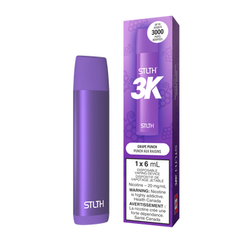 Stlth 3k Grape Punch 20 mg/ml jetable 