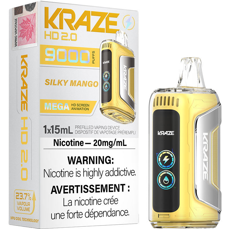 Kraze HD9K Mangue soyeuse 20 mg/ml jetable